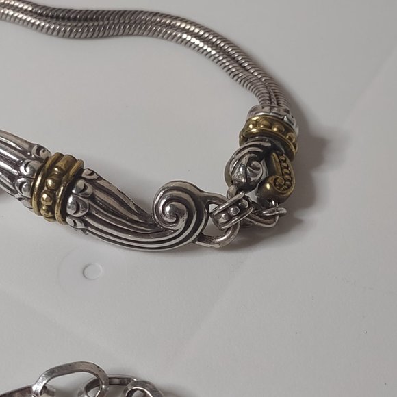 Very Awesome Decorative Two Tone Metal Belt 39 Inches Long - Picture 9 of 13